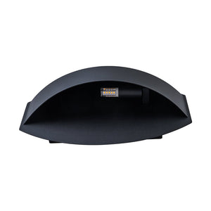 LightFixturesUSA - IP23 Black Flat Oval 1 - Light Iron Outdoor Wall Sconce - Wall Sconce - 2 Pack - 