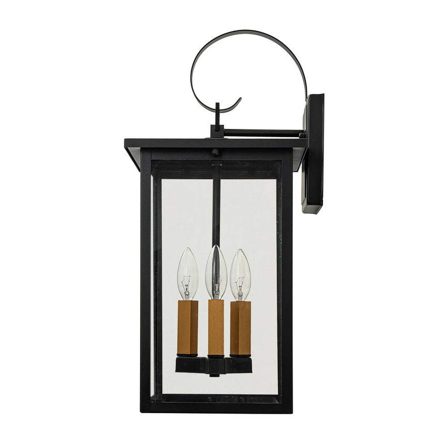 LightFixturesUSA - IP23 Farmhouse Square Lantern Outdoor Wall Sconce - Wall Sconce - 3 - Lt - 