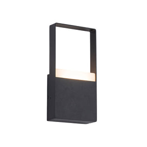 LightFixturesUSA - IP54 Black Rectangular Dimmable LED Outdoor Wall Lamp - Wall Sconce - 1 Pack - 