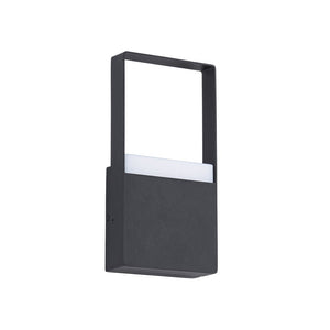 LightFixturesUSA - IP54 Black Rectangular Dimmable LED Outdoor Wall Lamp - Wall Sconce - 2 Packs - 