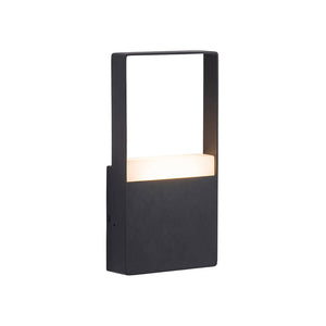 LightFixturesUSA - IP54 Black Rectangular Dimmable LED Outdoor Wall Lamp - Wall Sconce - 2 Packs - 