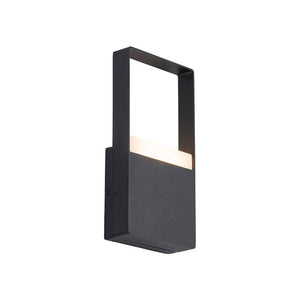 LightFixturesUSA - IP54 Black Rectangular Dimmable LED Outdoor Wall Lamp - Wall Sconce - 2 Packs - 
