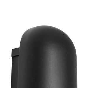 LightFixturesUSA-IP54 Minimalist Black 1-Light Iron Tube Outdoor Wall Lamp-Wall Sconce-2 Packs-