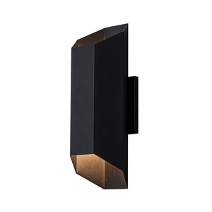 LightFixturesUSA - IP54 Up and Down Black Geometric Tube LED Outdoor Wall Light - Wall Sconce - 2 Pack - 