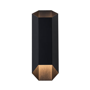 LightFixturesUSA - IP54 Up and Down Black Geometric Tube LED Outdoor Wall Light - Wall Sconce - 2 Pack - 