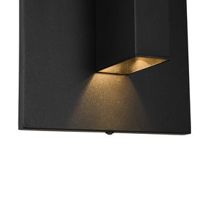 LightFixturesUSA-IP54 Up and Down Black Linear Tube LED Outdoor Wall Lamp-Wall Sconce-2 Packs-