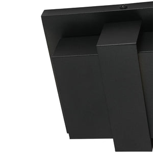 LightFixturesUSA-IP54 Up and Down Black Square LED Outdoor Wall Light-Wall Sconce-2 Packs-