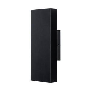 LightFixturesUSA-IP54 Up and Down Black Square Tube LED Outdoor Wall Lamp-Wall Sconce-2 Packs-