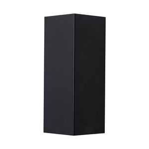 LightFixturesUSA-IP54 Up and Down Black Square Tube LED Outdoor Wall Lamp-Wall Sconce-2 Packs-