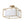 LightFixturesUSA-Layered Bamboo Square Cage Fabric Semi Flush Mount-Ceiling Light-Gold-