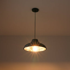 LightFixturesUSA - Limed Style Dome Distressed Wooden Single Pendant - Pendant Light - 15 in - 