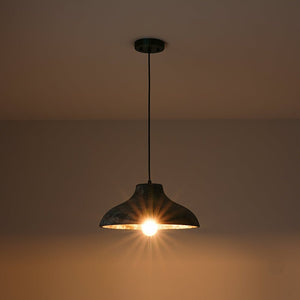 LightFixturesUSA - Limed Style Dome Distressed Wooden Single Pendant - Pendant Light - 15 in - 