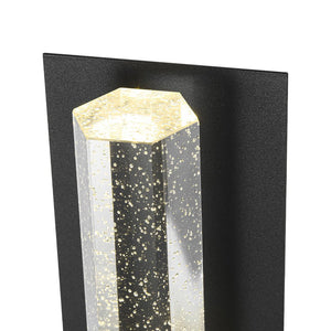 LightFixturesUSA - Linear Clear bubble Crystal Tube Dimmable LED Wall Lamp - Wall Sconce - 1 Pack - 