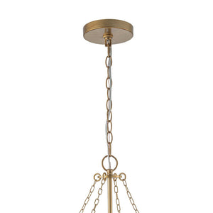LightFixturesUSA - Luxe Gold Crystal Blossom Floral Basket Chandelier - Chandelier - Antique Gold - 