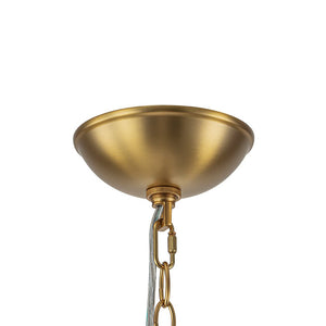 LightFixturesUSA - Luxe Large Cluster Rippled Glass Globe Round Bubble Chandelier - Chandelier - Brass - 