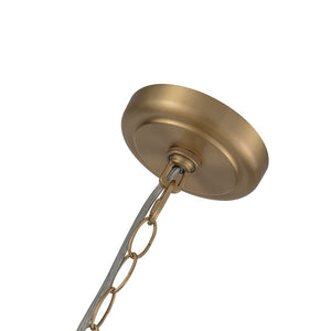 LightFixturesUSA - Luxe Oversized Brushed Brass Iron Large Dome Pendant Light - Pendant Light - 23.6 in. - 