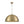 LightFixturesUSA - Luxe Oversized Brushed Brass Iron Large Dome Pendant Light - Pendant Light - 23.6 in. - 