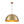 LightFixturesUSA - Luxe Oversized Brushed Brass Iron Large Dome Pendant Light - Pendant Light - 23.6 in. - 