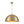 LightFixturesUSA - Luxe Oversized Brushed Brass Iron Large Dome Pendant Light - Pendant Light - 23.6 in. - 