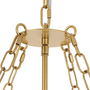 LightFixturesUSA - Luxe Sculpture Bloom Glass Floral Brass Basket Chandelier - Chandelier - Gold - 