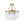 LightFixturesUSA-Luxury 4-Light Tiered Faceted Crystal Round Semi Flush Mount-Ceiling Light-Brass-