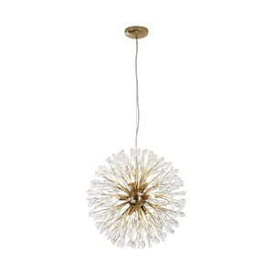LightFixturesUSA - Luxury Bloom Dandelion Crystal Firework Chandelier - Chandelier - Brass - 