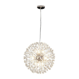 LightFixturesUSA - Luxury Bloom Dandelion Crystal Firework Chandelier - Chandelier - Brass - 