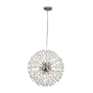 LightFixturesUSA - Luxury Bloom Dandelion Crystal Firework Chandelier - Chandelier - Chrome - 