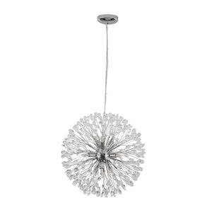 LightFixturesUSA - Luxury Bloom Dandelion Crystal Firework Chandelier - Chandelier - Chrome - 
