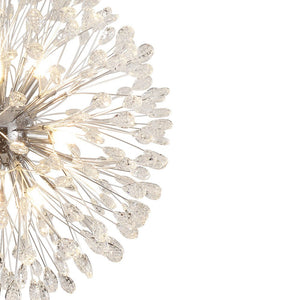 LightFixturesUSA - Luxury Bloom Dandelion Crystal Firework Chandelier - Chandelier - Chrome - 