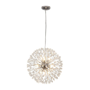 LightFixturesUSA - Luxury Bloom Dandelion Crystal Firework Chandelier - Chandelier - Chrome - 