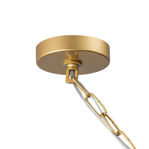 LightFixturesUSA - Luxury Cluster Glass Textured Tube Round Tiered Chandelier - Chandelier - Brass - 
