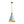 LightFixturesUSA - Macaron Brass Baby Blue 1 - Light Iron Conical Kitchen Pendant - Pendant Light - Blue - 