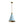 LightFixturesUSA - Macaron Brass Baby Blue 1 - Light Iron Conical Kitchen Pendant - Pendant Light - Blue - 