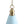 LightFixturesUSA - Macaron Brass Baby Blue 1 - Light Iron Conical Kitchen Pendant - Pendant Light - Blue - 