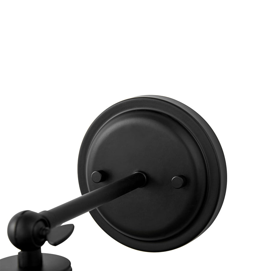 LightFixturesUSA - Mid - Century 1 - Light Black Brass Metal Dome Wall Sconce - Wall Sconce - 10 in. - 