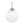 LightFixturesUSA - Mid - Century 1 - Light Clear Ribbed Glass Globe Pendant - Pendant Light - Nickel - 