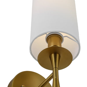 LightFixturesUSA-Mid-Century 1-Light Linen Fabric Cylinder Vanity Wall Sconce-Wall Sconce-2 Packs-