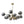 LightFixturesUSA-Mid-Century 12-Light Smoked Glass Globe Tiered Sputnik Chandelier-Chandelier-Brass-