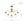 LightFixturesUSA - Mid - Century 6 - Light Glass Bubble Sputnik Semi Flush Chandelier - Chandelier - 25 in - 