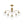 LightFixturesUSA - Mid - Century 6 - Light Glass Bubble Sputnik Semi Flush Chandelier - Chandelier - 25 in - 