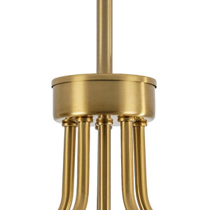 LightFixturesUSA - Mid - Century 6 - Light Glass Bubble Sputnik Semi Flush Chandelier - Chandelier - 25 in - 
