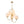 LightFixturesUSA - Mid - Century 6 - Light Goose Arm Opal Glass Globe Tiered Chandelier - Chandelier - Brass - 