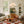 LightFixturesUSA - Mid - Century 6 - Light Goose Arm Opal Glass Globe Tiered Chandelier - Chandelier - Brass - 