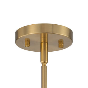 LightFixturesUSA - Mid - Century 6 - Light Goose Arm Opal Glass Globe Tiered Chandelier - Chandelier - Brass - 