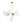 LightFixturesUSA - Mid - Century 7 - light Brass Opal Glass Globe Sputnik Chandelier - Chandelier - Brass (Pre - Order) - 