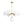 LightFixturesUSA - Mid - Century 7 - light Brass Opal Glass Globe Sputnik Chandelier - Chandelier - Brass (Pre - Order) - 