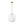 LightFixturesUSA - Mid - Century Brass 1 - light Shine Opal Glass Globe Pendant - Pendant Light - Brass - 