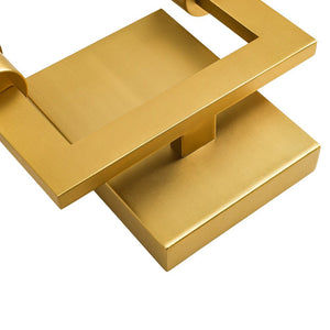 LightFixturesUSA-Mid-Century Brass 2-Light Square Linen Cage Wall Sconce-Wall Sconce-2 Packs-