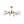 LightFixturesUSA-Mid-Century Brass Glass Bubble Branch Sputnik Semi Flush Chandelier-Ceiling Light-8-Lt-